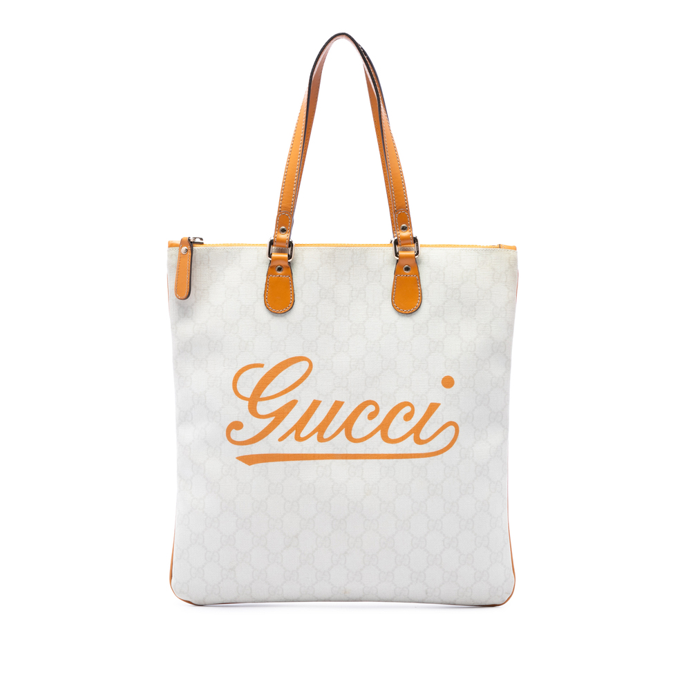 Pre-Loved Gucci GG Supreme Heritage Logo Tote